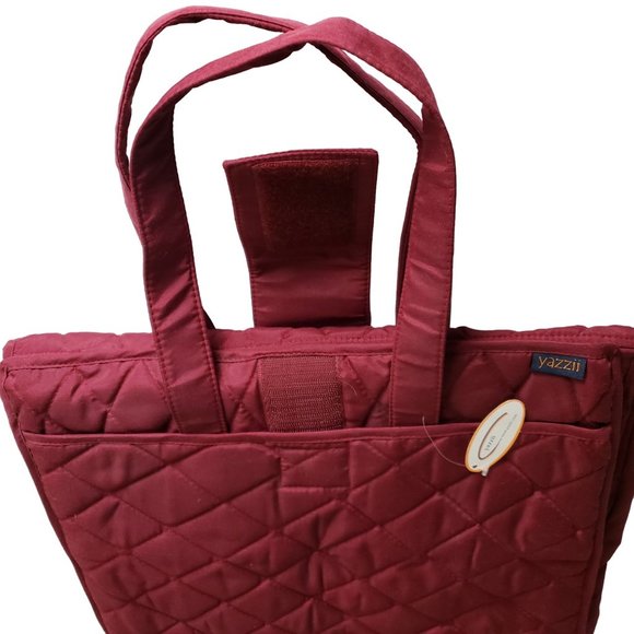 Yazzii Quilted Craft Travel Organizer Tote Bag 9 Compartments NEW - Picture 8 of 8